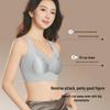 Women's Seamless French Lace Satin Push-Up Bra with Side Support and Anti-Sag Design