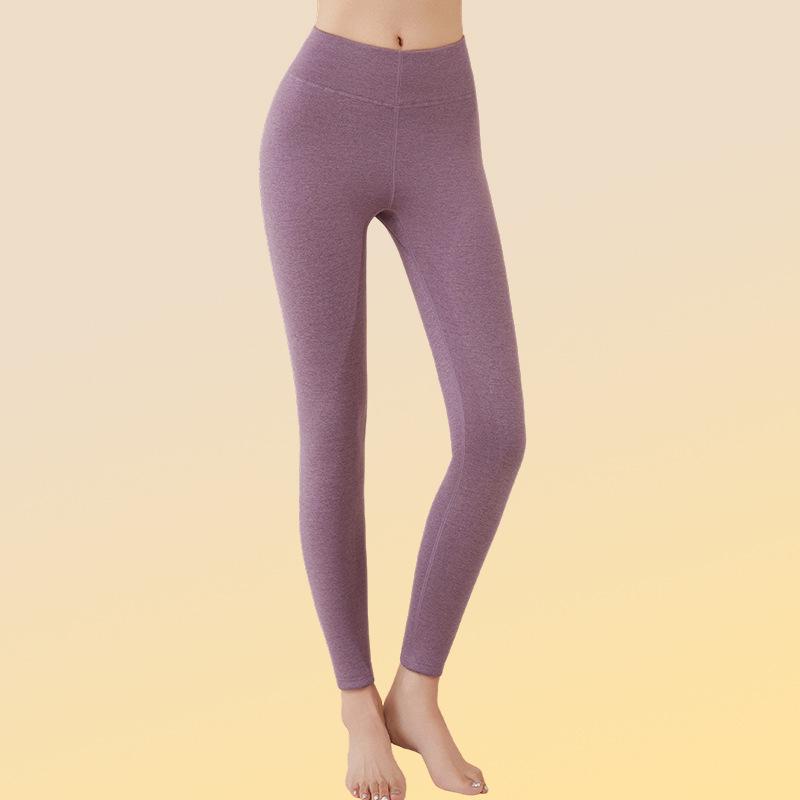 Extra Thick Fleece-Lined Thermal Pants with Knee Pads, Temperature Sensitive, High Elasticity, Slimming, Ideal for Cold Weather