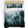 Forest Snow Landscape Beautiful 3pcs Bedding Set For Bedroom Double Bed Home Textile Duvet Cover Quilt Cover Pillowcase