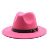 Fashion Jazz Hat Black Woolen Top Hat 60Cm
