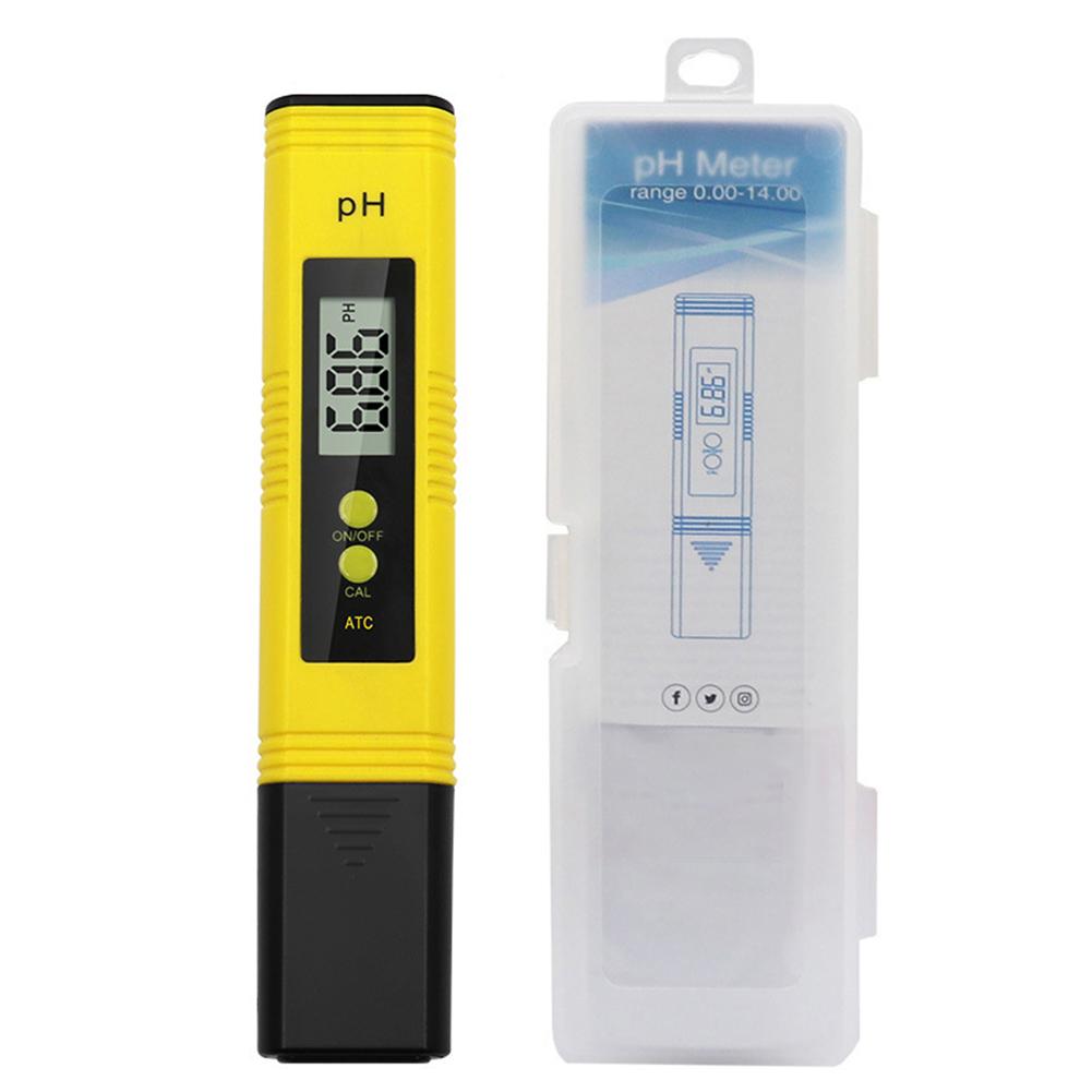 

Digital PH Tester Pen 0.01 High Accuracy Water Quality Test Monitor Digital PH Meter for Household Drinking Pool and Aquarium жёлтый
