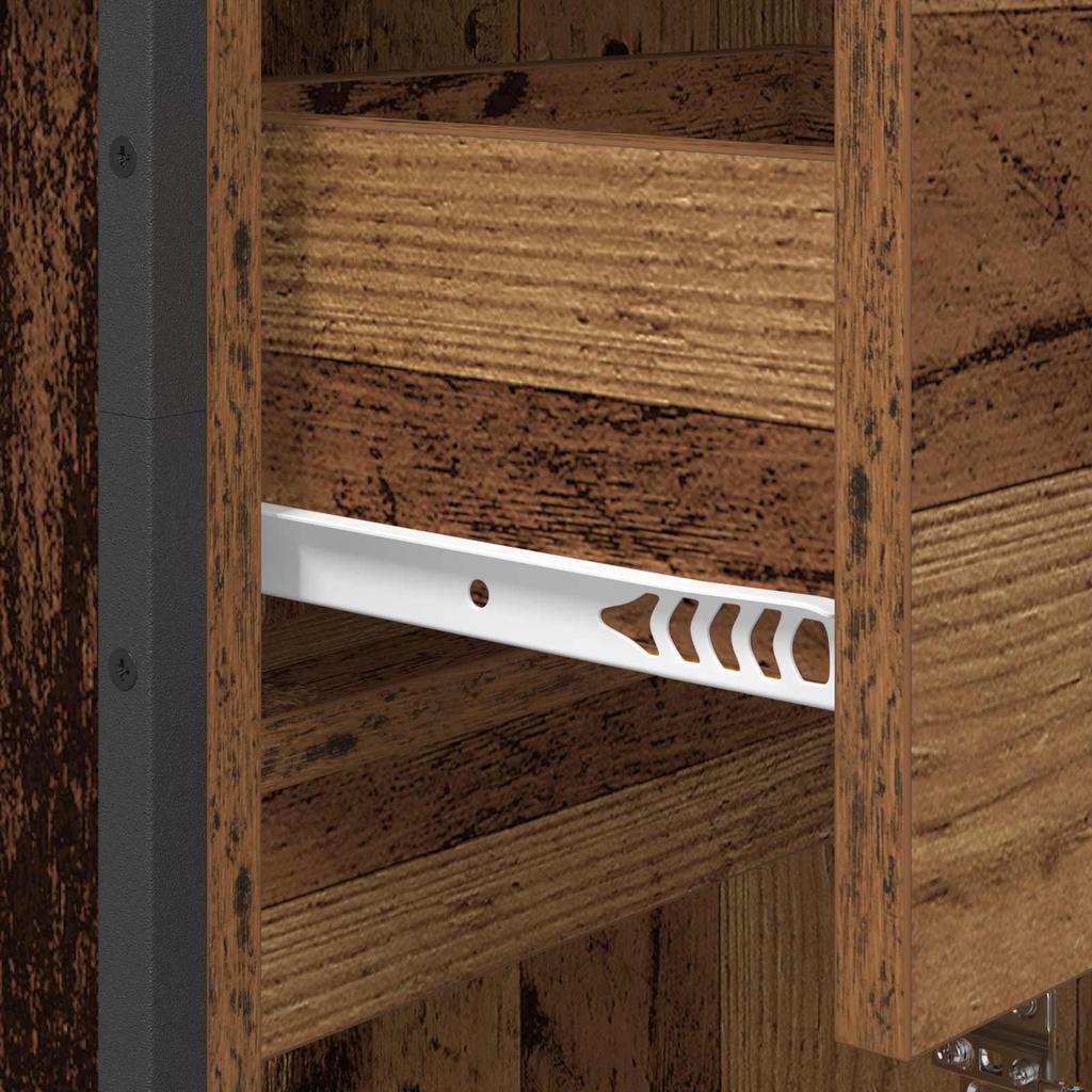 Bathroom Cabinet Reclaimed Wood Look 40 x 30 x 180 cm Engineered Wood