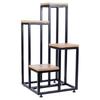 Metal Flower Stand 4-Tier, Tiered Stand for Pots, Plants, and Flowers