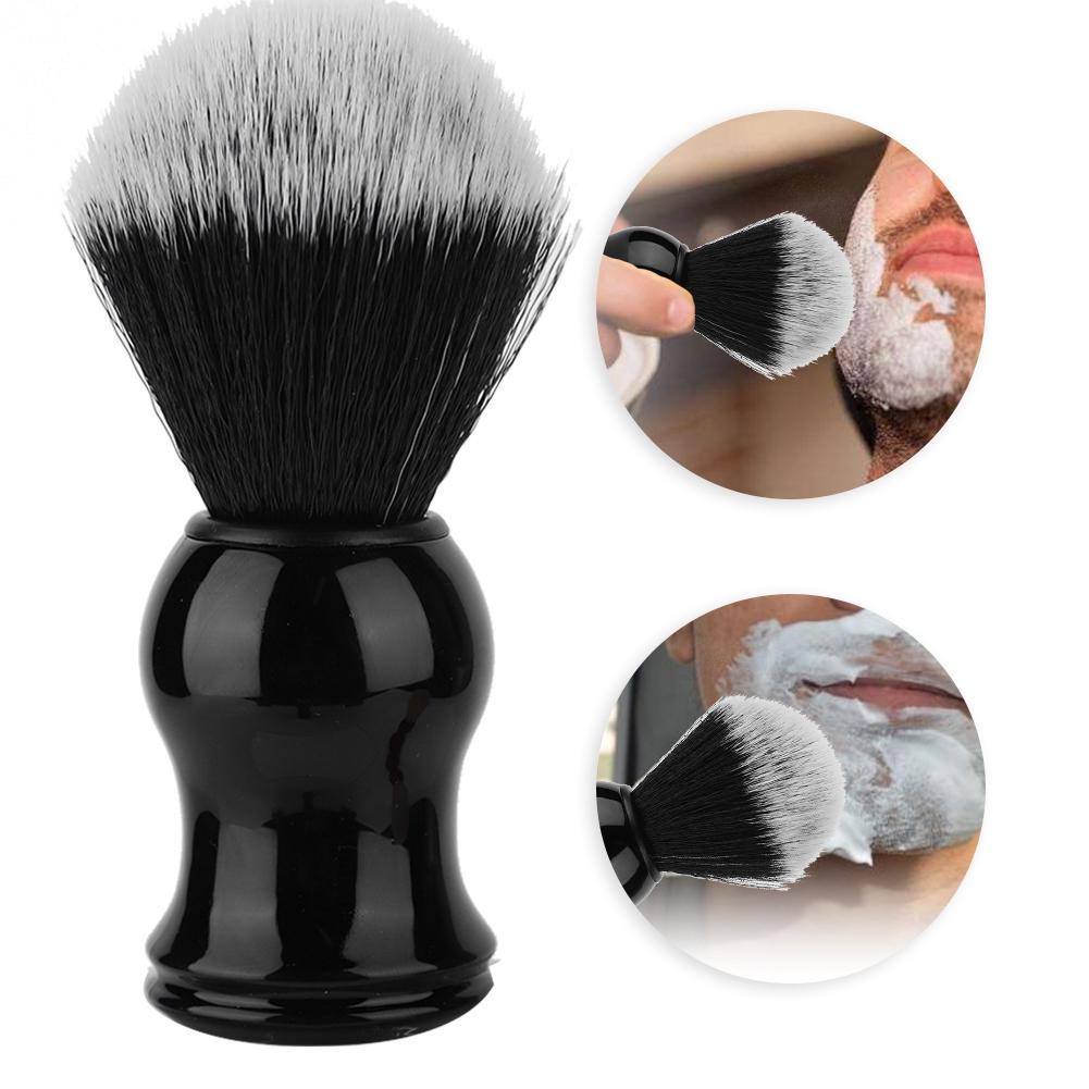 Portable Men Soft Brush Hair Delicate Handle Beard Shaving Brush Barber Salon Tool #02