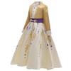 Girls Snow Queen 2 Royal Anna Costume Deluxe Princess Dress Frozen Role Playing Toddler Elsa 2 Elegant Frock Halloween Clothes