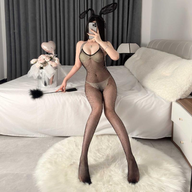 Sexy Sexy Lingerie Passion Sexy Lace Seduction Hollowed-out Pantyhose Flirting Tease Man Uniform