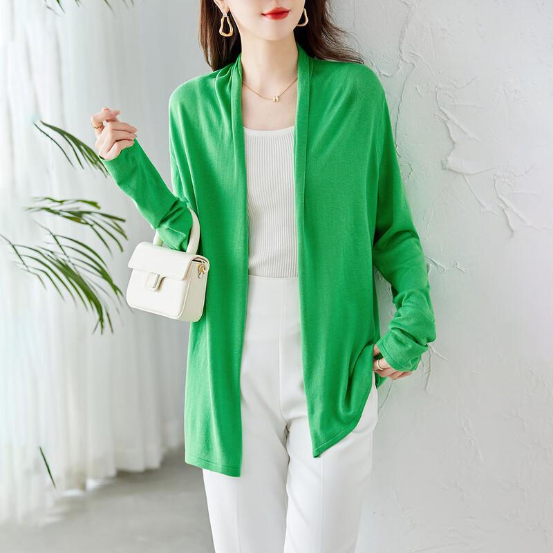 Women's 100% Mulberry Silk Loose Fit Cardigan