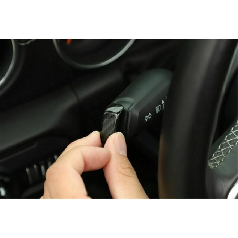 Carbon Fiber Turn Signal Lamp Wiper Switch Lever Trim For Jeep Wrangler JL 2018+