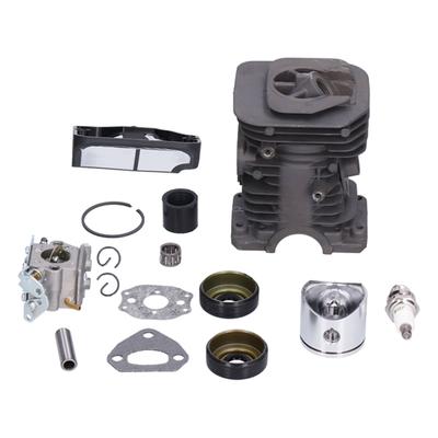 Set Cilindro Pistone Carburatore Filtro Aria di Ricambio per Motosega Husqvarna 136 137 141 142