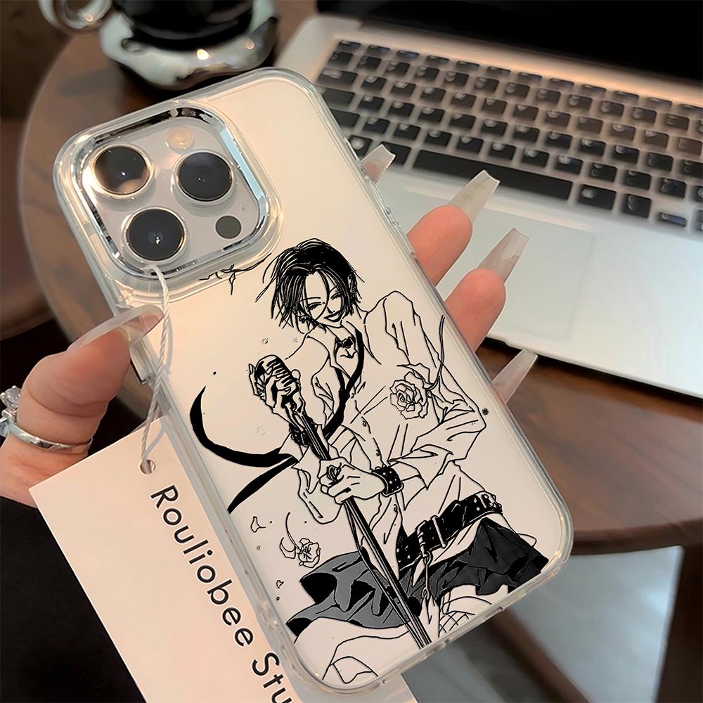 New Anime Cool Girl Phone Case For Nana Osaki Line iPhone 17 16e 16 15 14 13 12 11mini Pro Max X XR XSMAX 8 7 Air Plus Cover Y2K