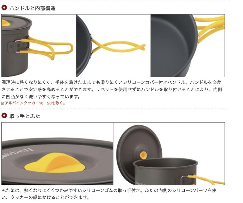 Mont-Bell Alpine Cooker 14+16 Pan Set 1124908