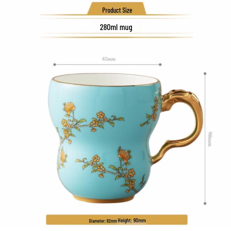 Auratic Madam Porcelain Orchid Heart Mug