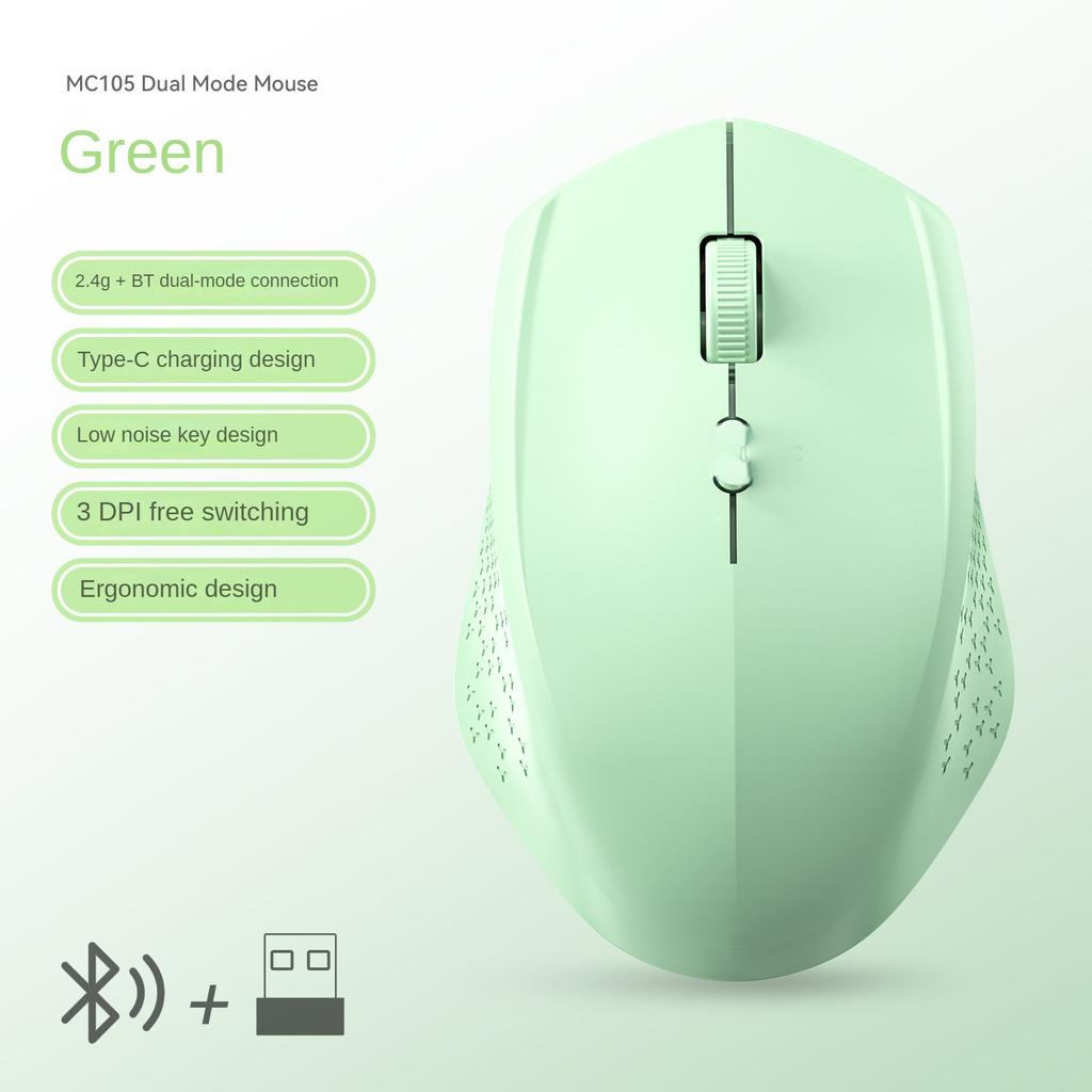 KEBIDUMEI Dual-Mode Bluetooth Mouse 2.4G Wireless Mouse Silent Mouse Rechargeable Gaming Mouse Mice For PC Laptop Windows MacOS