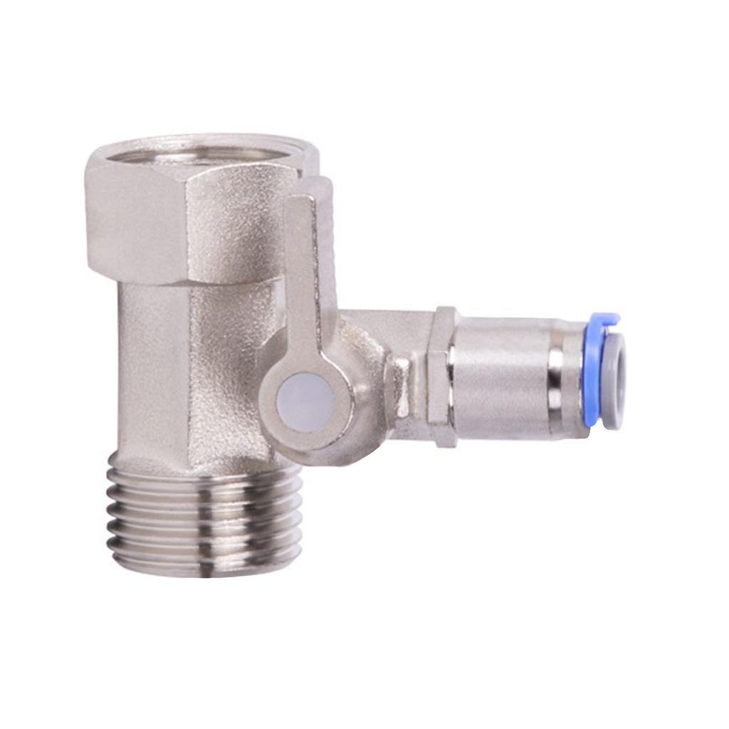 Brass Water Inlet Valve Easy To Install 3 Way Valve Versatile Water Inlet Ball Valve Upgrades for Homes & Office Use