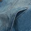 GUANGAN AEPE Men's Retro Washed Denim Jacket