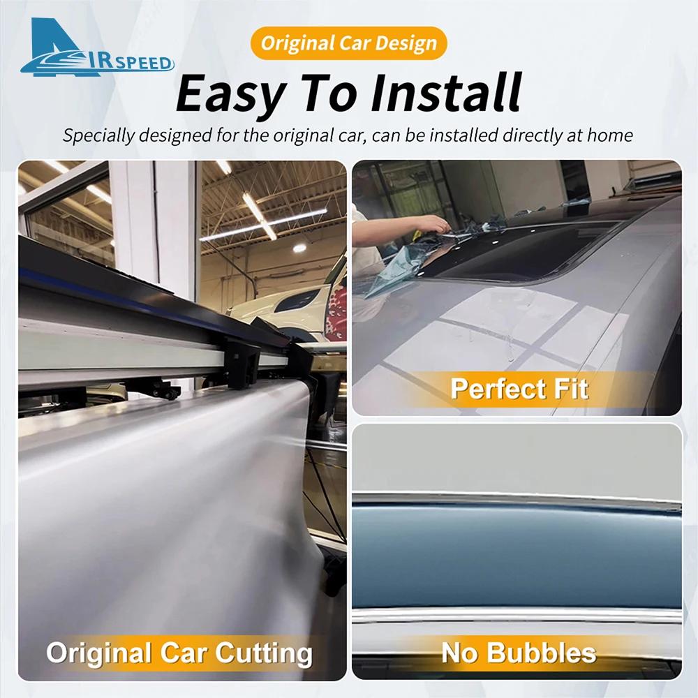 TPU Ice Armor Pre-Cut Sunroof Protection Film for Tesla Model Y Juniper 2025 2026-UP ModelY Heat Insulation Car PPF Accessories