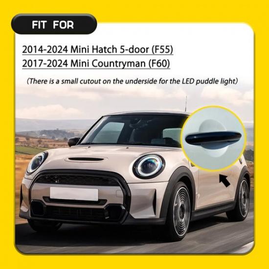 4x Exterior Door Handle Black Covers LH & RH for 2017-2024 Mini Countryman F60