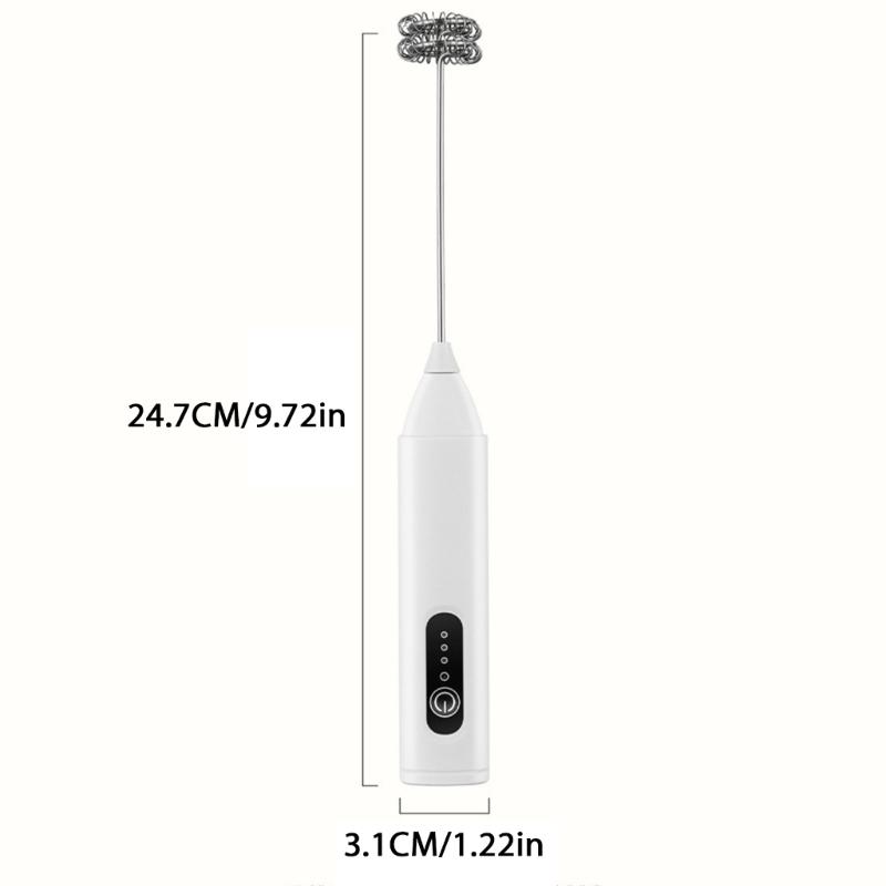 Delicate Cordless Milk Foams Maker 3 Mode Rechargeable Whisks For Cappuccinos Matchas Easy Cleaning Kitchens Gadget
