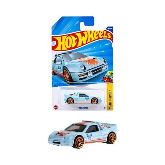 Hot Wheels базовая машинка Ford RS200 Игрушечный автомобиль Мини-машинка для детей от 3 лет Синий JFN79