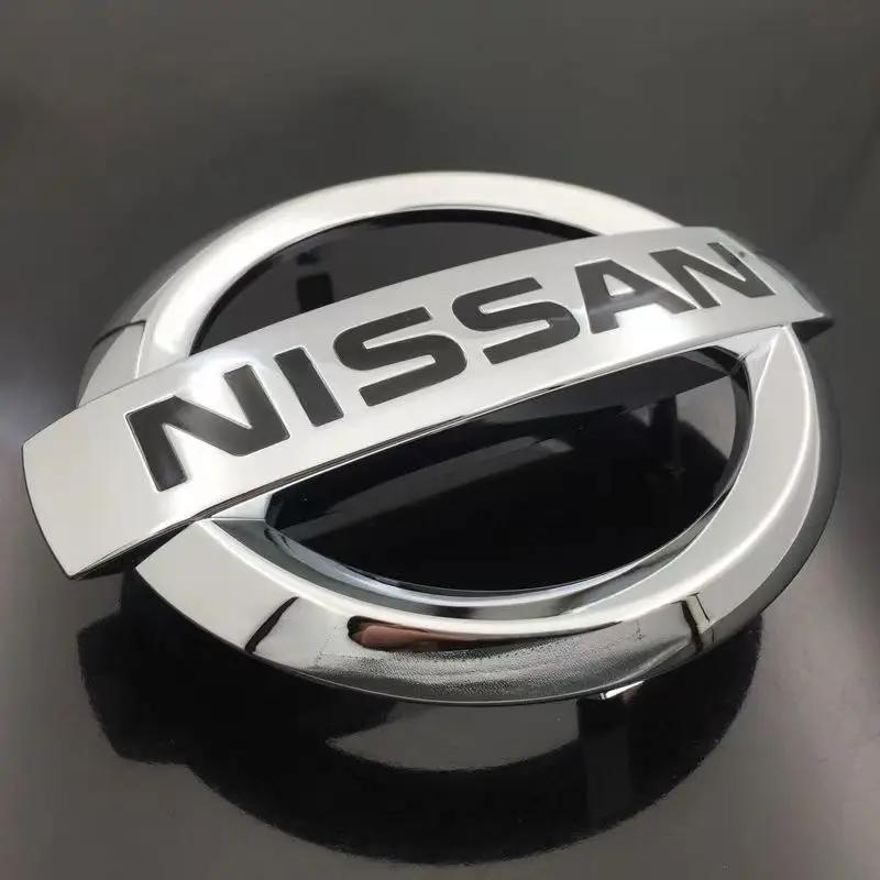 ABS for Nissan X-Trail Qashqai Tiida Teana Livina NP300 Sentra Altima Versa Car Front Hood Rear Emblem Trunk Badge Sticker