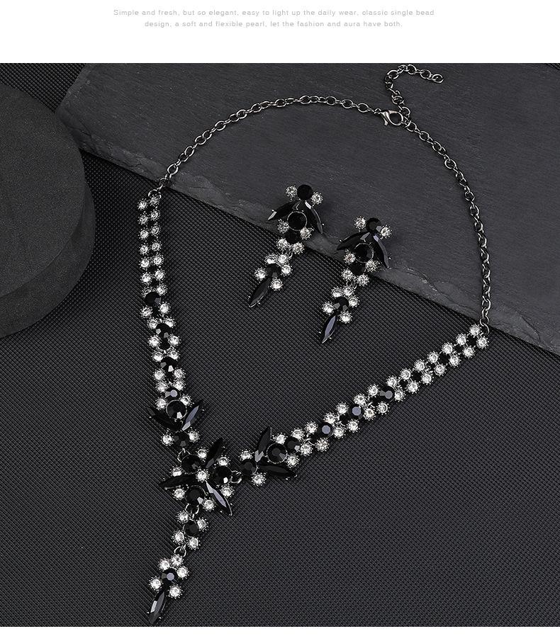 Elegantes Kristall Braut Halsketten Set - Hochwertiger Schmuck für Hochzeiten & Bankette