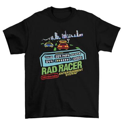 Rad Racer T-Shirt Unisex Erwachsene Lustig Größen Gamer NES Renn-Videospiel Neu