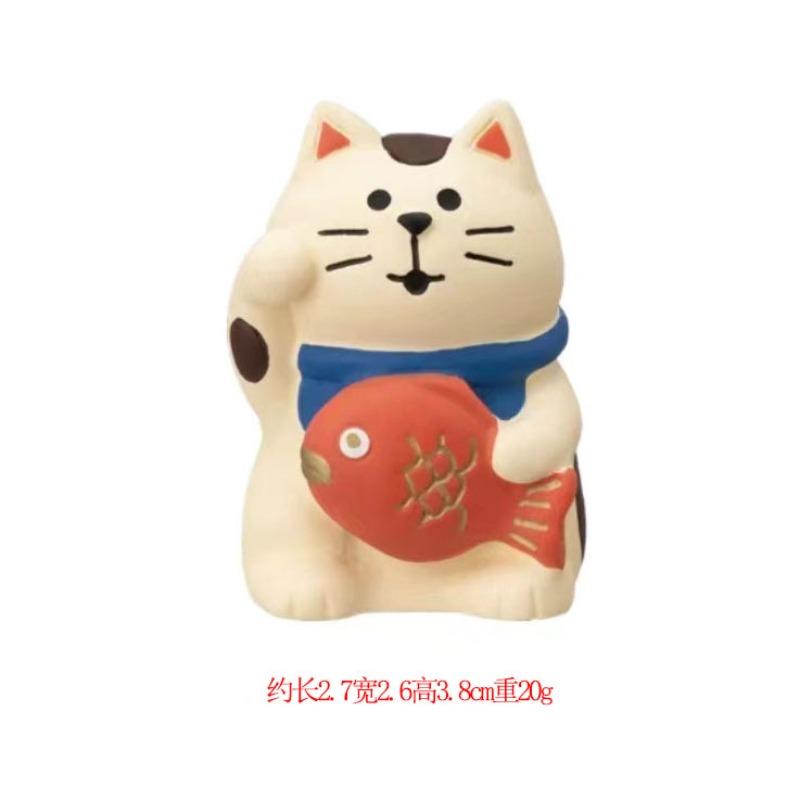 Lucky Cat Ornament Store Office Opening Feng Shui Ornament Home Furnishing Car Center Console Decoration Figure Crafts