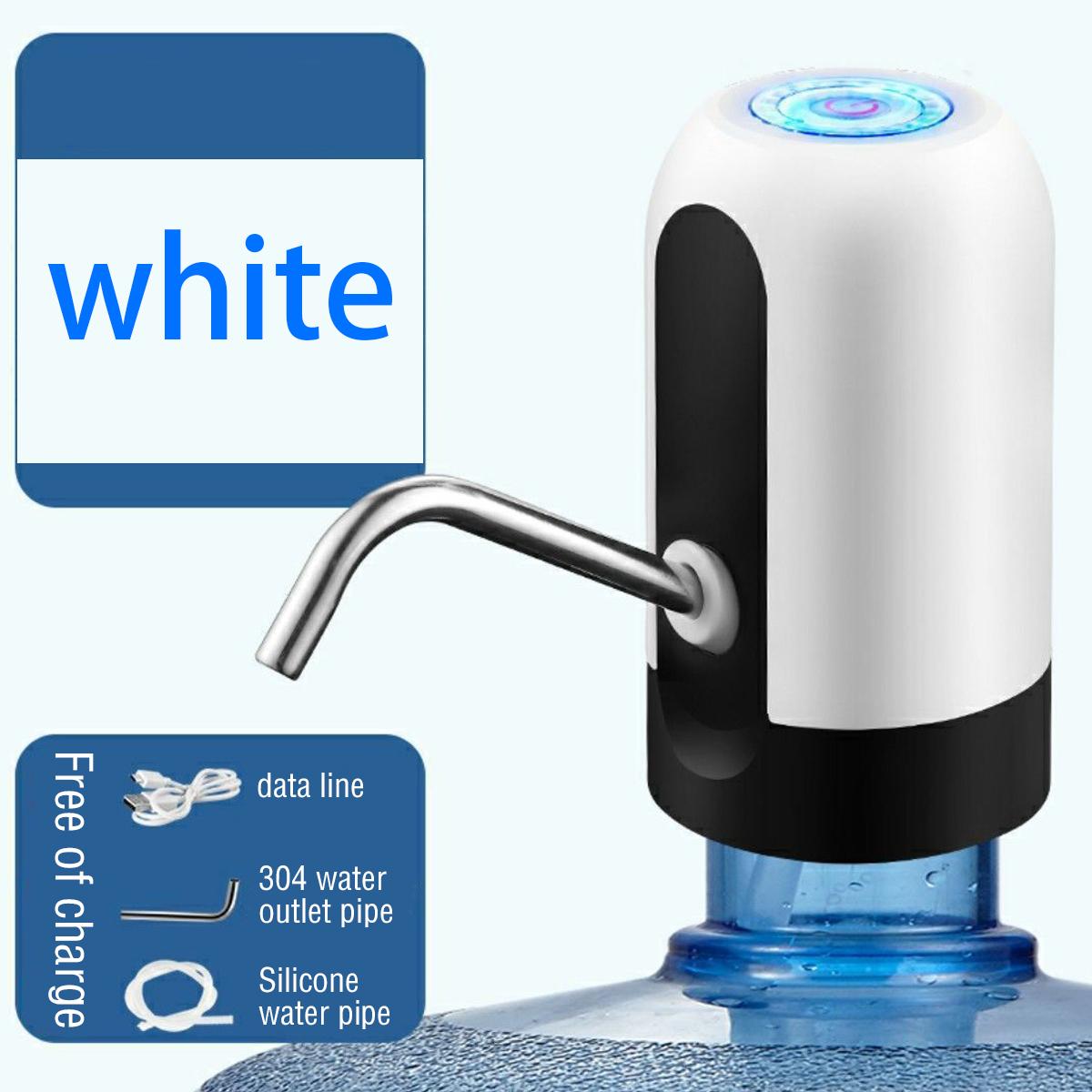 Water bottle pump 5 gallon USB charging automatic drinking portable outdoor indoor electric water dispenser switch белый