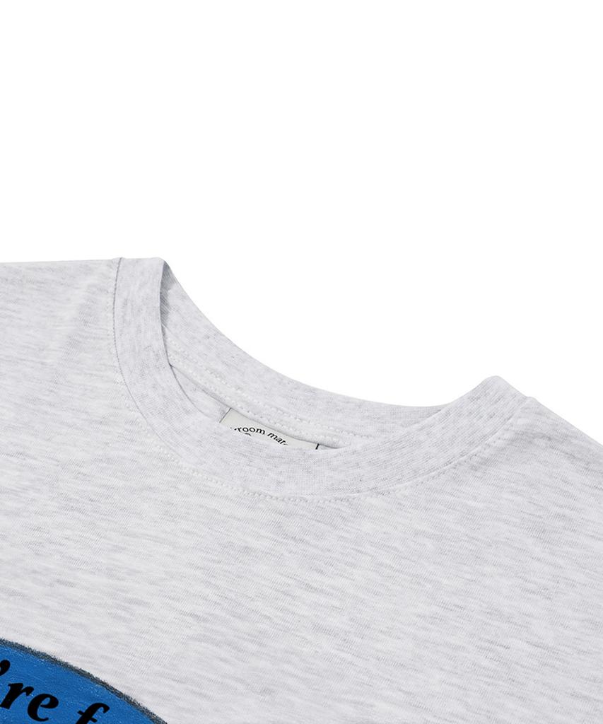 MATCHGLOBE Best Friends Crop Top (Light Gray)