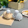 Fluffy Stuffed Hamster Plush Toy Soft Kawaii Rat Doll Cute Stress Relief Sleep Companion for Children Bedside Nap Pillow