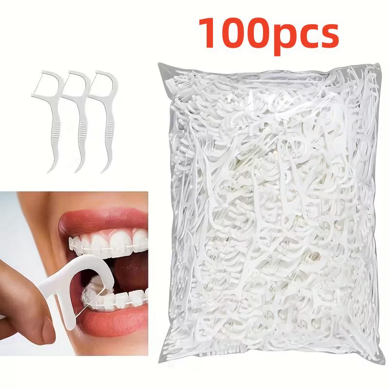 

Deep Cleaning Dental Floss for Travel: 100-Piece Pack, Portable & Hygienic Oral Care (110 chars)