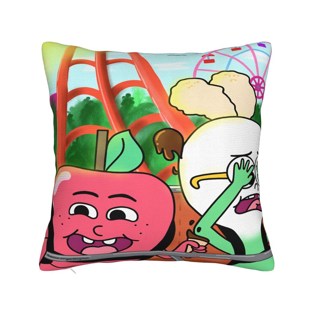 Apple and Onion Pillow Cover Comfy Cushion Cover Funny Pillow Case For Office Car Home Decor