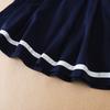 Girls' Short-Sleeved Summer Dress for 5-12 Years Preppy College Style Striped Collar Dresses Back To School Clothes