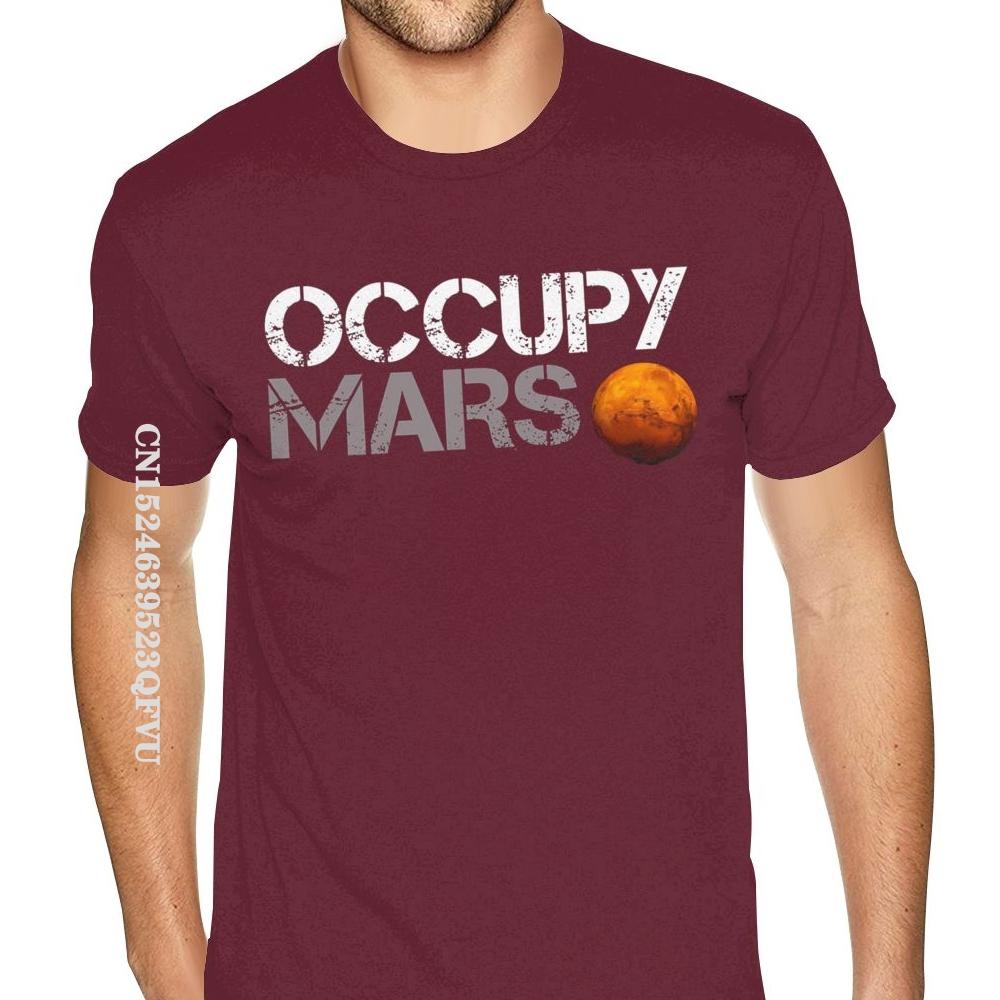 Family Elon Musk Occupy Mars Tshirt Vintage Fashion CCCP Cotton Male Plus Size Black T-Shirts Camisa Streetwear