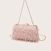 Women's luxury designer evening bag  tassel  shoulder  crossbody  clutch  wedding party  square bags  chain bag