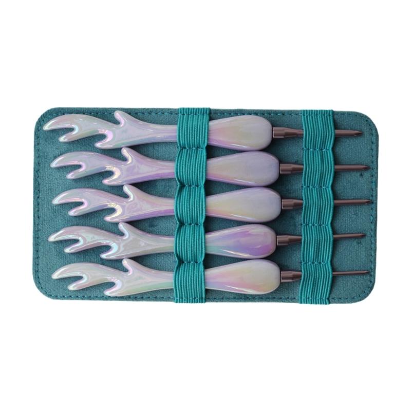 

Набор акриловых крючков для вязания крючком Эргономичный дизайн Удобный захват Идеально для любителей ручной работы и проектов 1