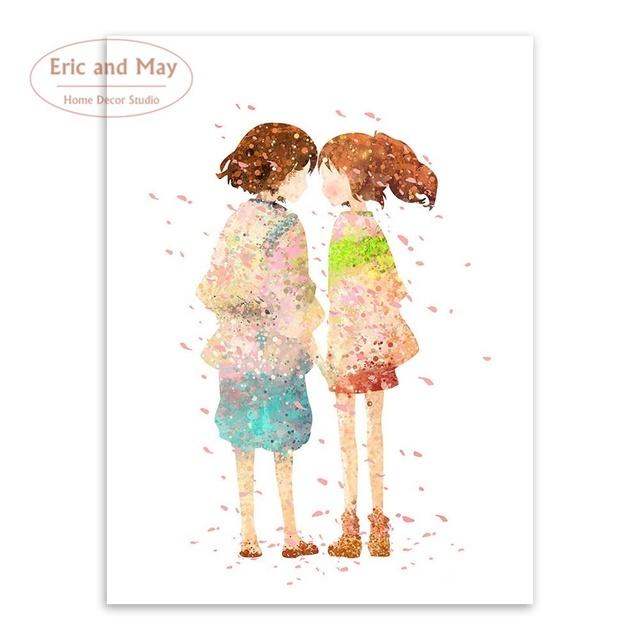 

Аниме девушка вишни плакаты и принты настенное искусство декоративная картина холст живопись для гостиной домашний декор без рамы 21cm×30cm NoFrame