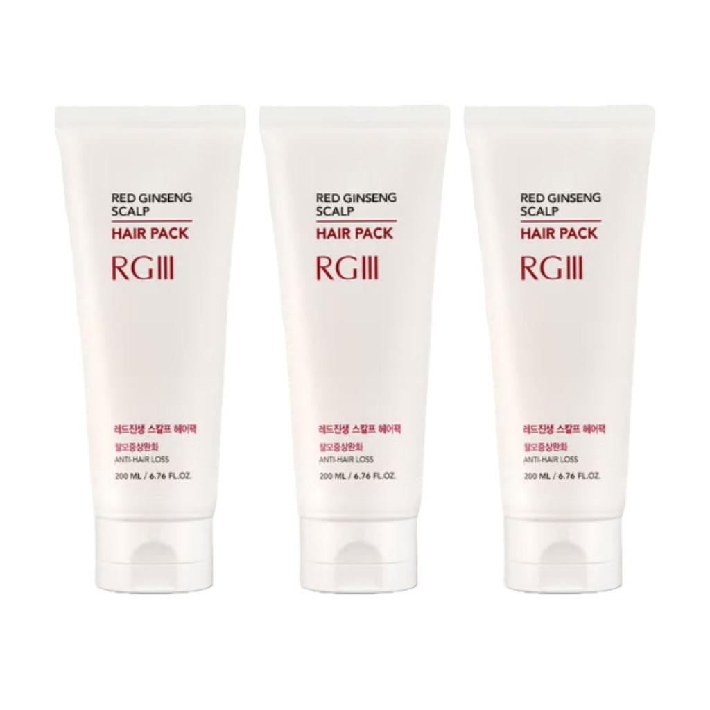 RGIII Red Ginseng Scalp Shampoo 300ml, Hair Pack 200ml, Scalp Tonic 100ml  (10 Options)