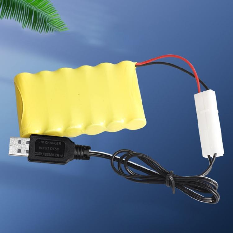 4.8V 200mA NiMh/NiCd Battery USB Charger Packs KET-2P Plug USB Charging Cable