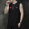 Li Ning Mens Quick-Dry Sports Fitness Running Training American Ice Silk Sleeveless T-Shirt Men tops Black LWTV012+GUOQITIE