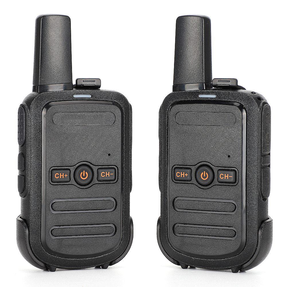 2PCS T17 Mini Walkie Talkie Portable Two Way Radio FM Transceiver