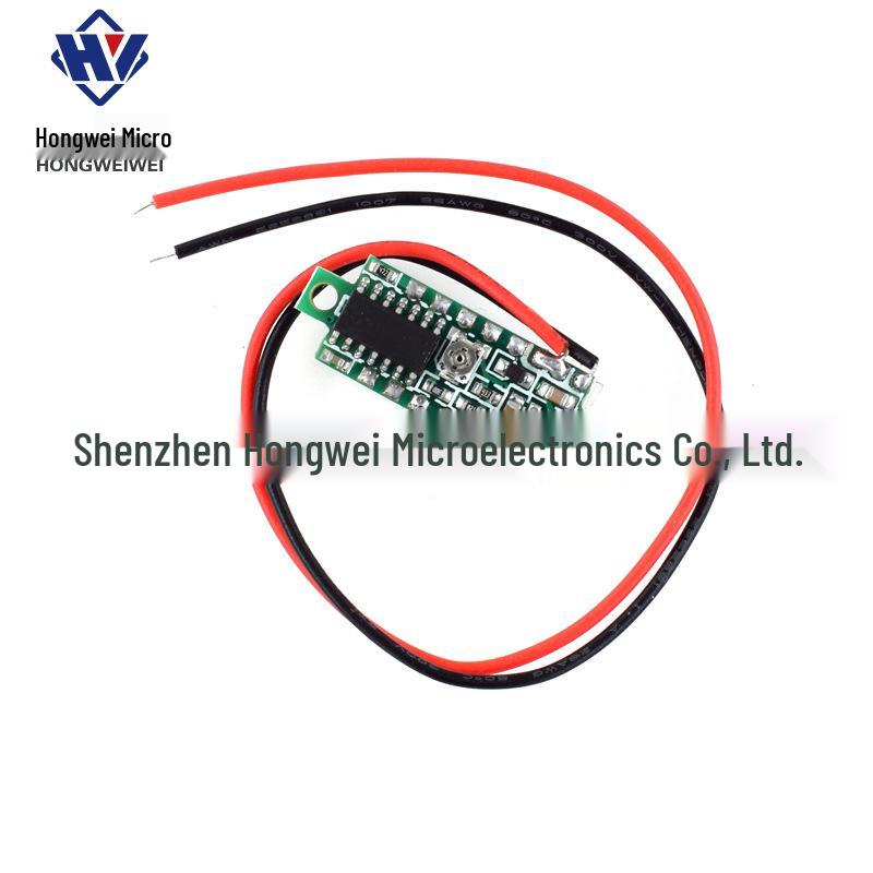 0.28" Ultra-Small Digital Voltmeter Display, Adjustable, Two-Wire, DC 2.5-30V, Reverse Protection