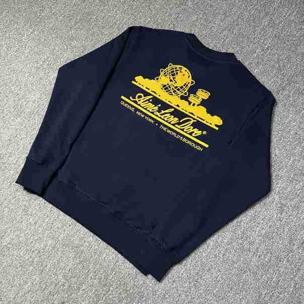 Aime New York Queens Landmark Print Round Neck Sweatshirt - Versatile Men's Hoodie