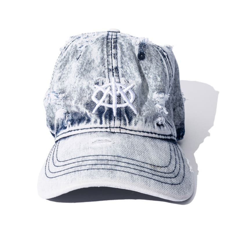 

MASSnoUN EMBLEM WASHED DYING VINTAGE BALL cap MSFAC004-WT FREE