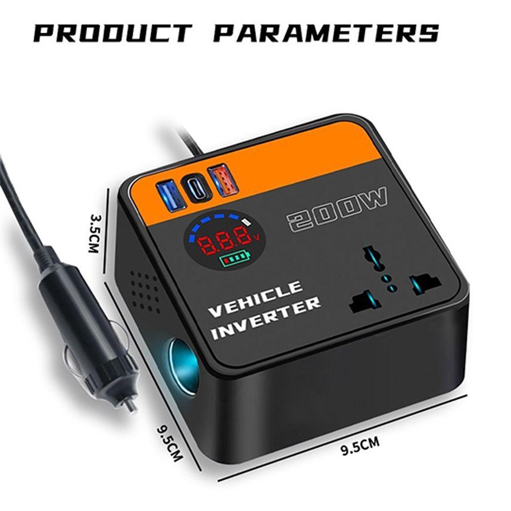 12v 24v To 110v 220v Power Adapter Fast Charging Automotive Charger Inverter  for Vehicles