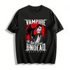Vampir Europäische Legenden Untote Kreaturen Grafik T-Shirt Gothic Top Reines Baumwoll-T-Shirt