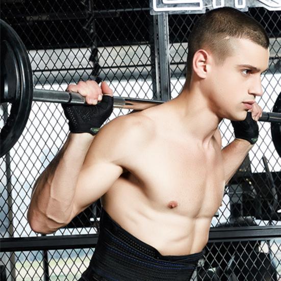 Men Women Sports Gym Fitness Workout Weightlifting Half Finger Anti-skid Gloves