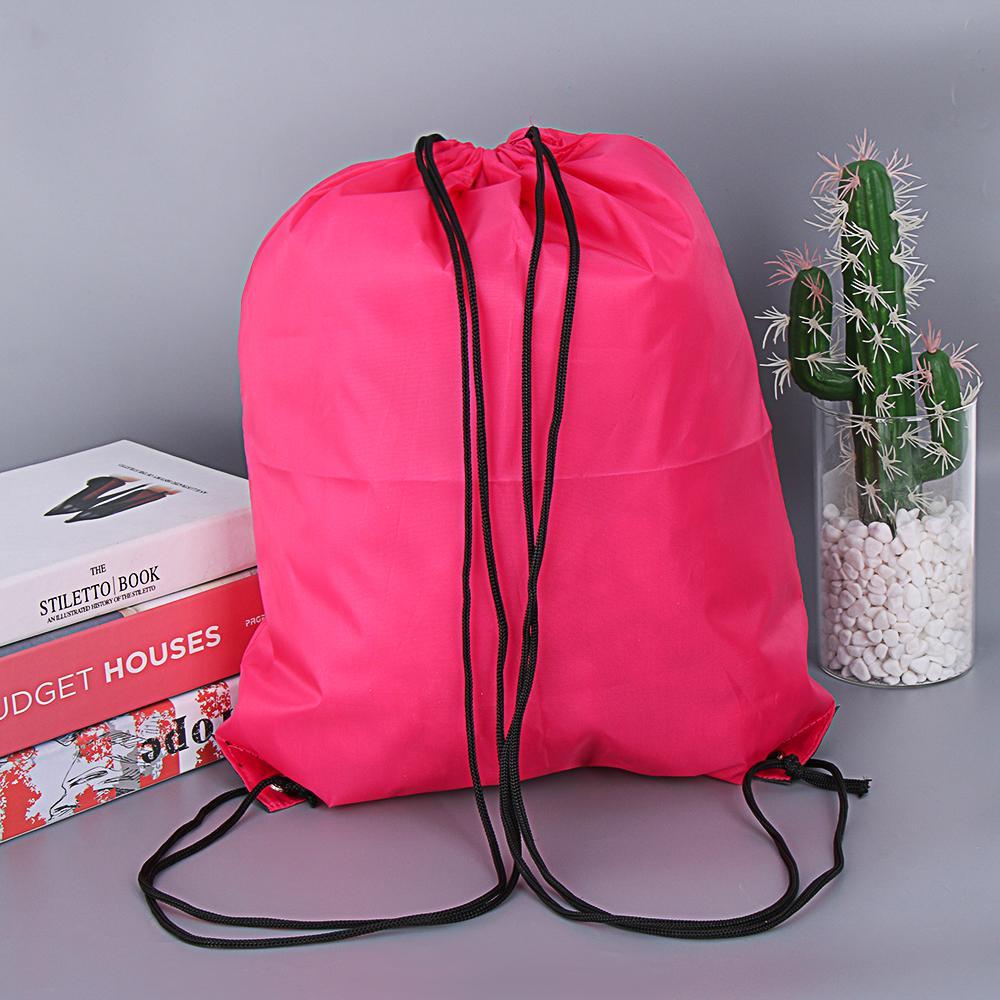 Casual Schoolbag Portable Travel Shopping Sports Backpack Drawstring Bag Rucksack Backpack