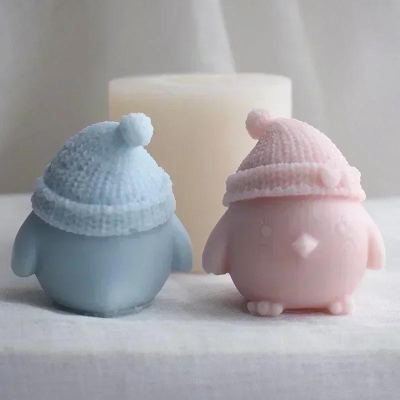 Moule en Silicone Poulet Cartoon Animal Créatif DIY Chocolat Bonbon Flip Bonbon Moule 3D Cuisine Pâtisserie Décoration de Gâteau Bougie Moule à Savon