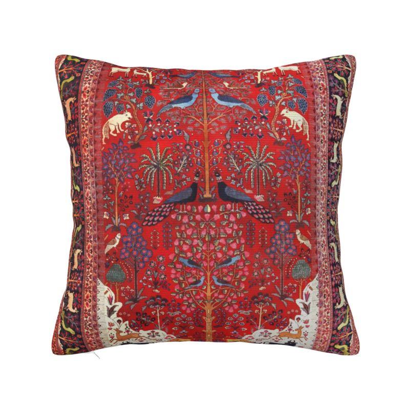 

Антикварный шелковый персидский ковер, наволочка, богемный, турецкий, этнический, килим, мягкие милые наволочки, украшение для дома 30x30cm 12x12in